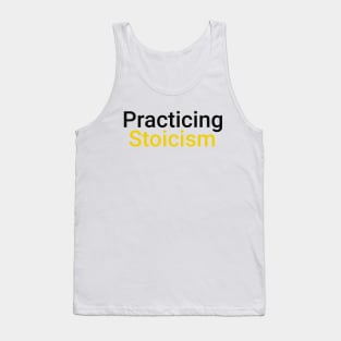 Practicing Stoicism black yellow Tank Top